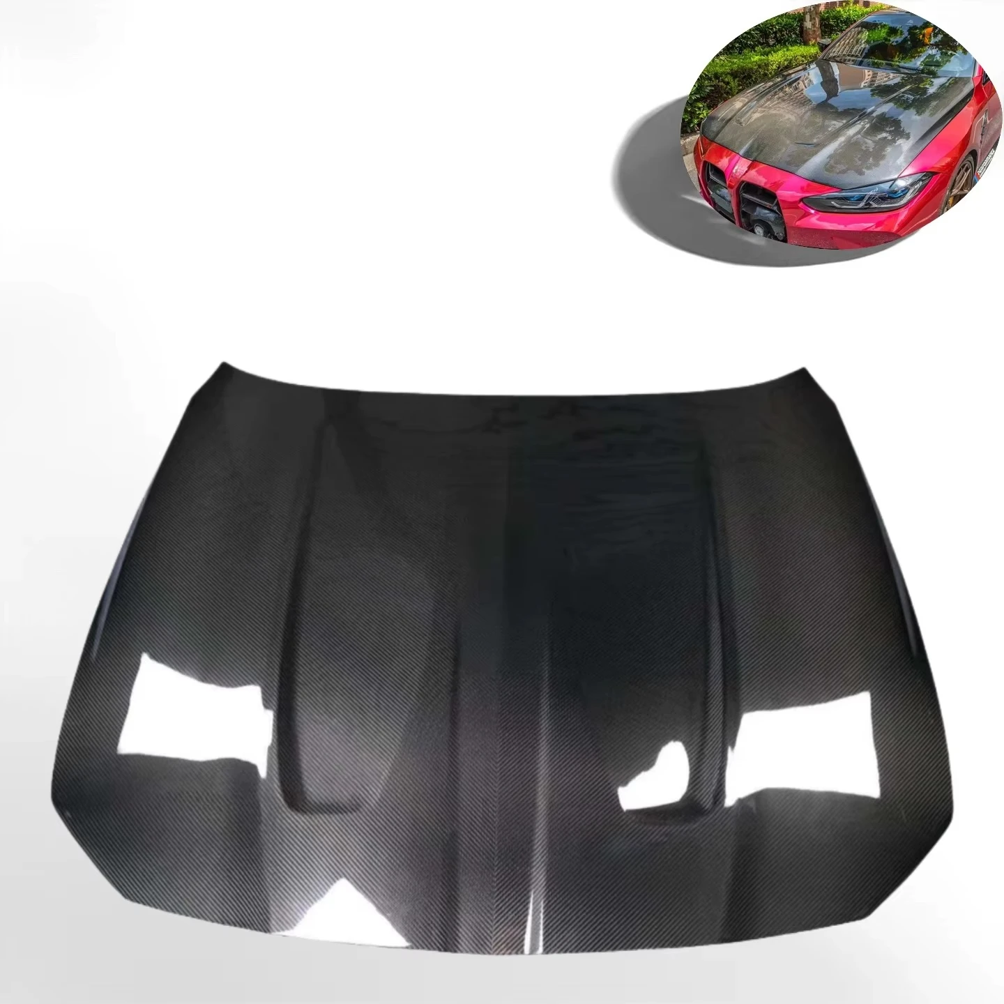 

For G80 M3 & G82 M4 2021-2024 CSL Style High Quality Carbon Fiber Engine Hood with Mounting Hardware Customized