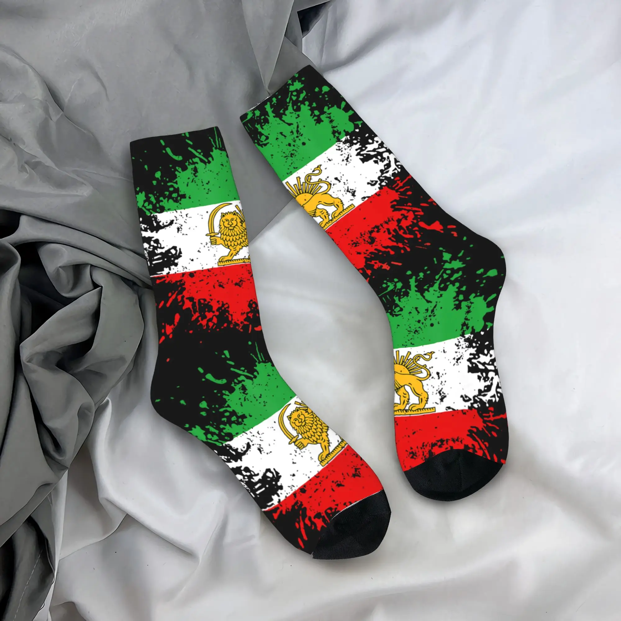 

Iran Persia Socks Fashion Stockings Men Soft Breathable Climbing Socks Autumn Graphic Anti Slip Socks