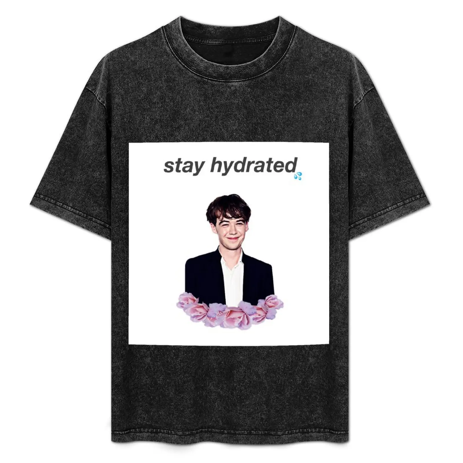 Alex Lawther - Stay Hydrated T-Shirt affliction shirts oversized blue archive t shirts for men cotton