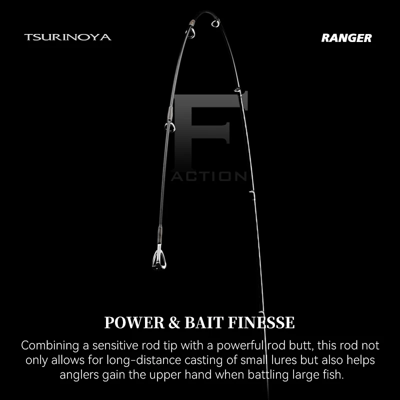 Caña Spinning Tsurinoya Ranger Ultraligera para Bass – Anillas Fuji - imagen 2