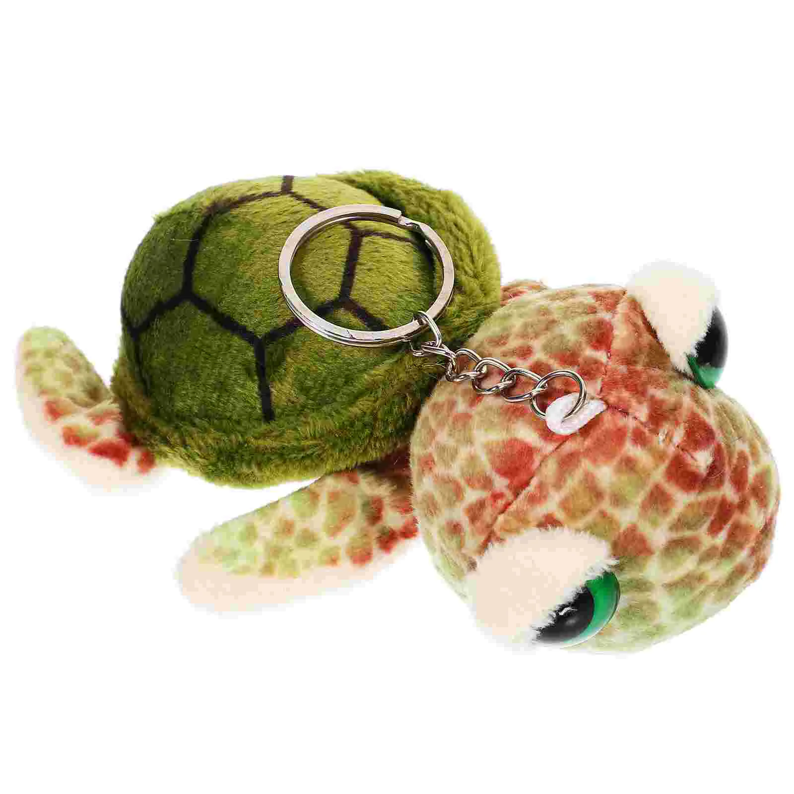 

Turtle Keychain Stuffed Animal Cute Plush Decor Bag Hanging Pendant Pp Cotton Charm Pendants