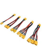 10cm XT60 Parallel-Wire Male And Female Plug Battery Extension Cord 14AWG Silicon Wire Connector for RC Battery Motors