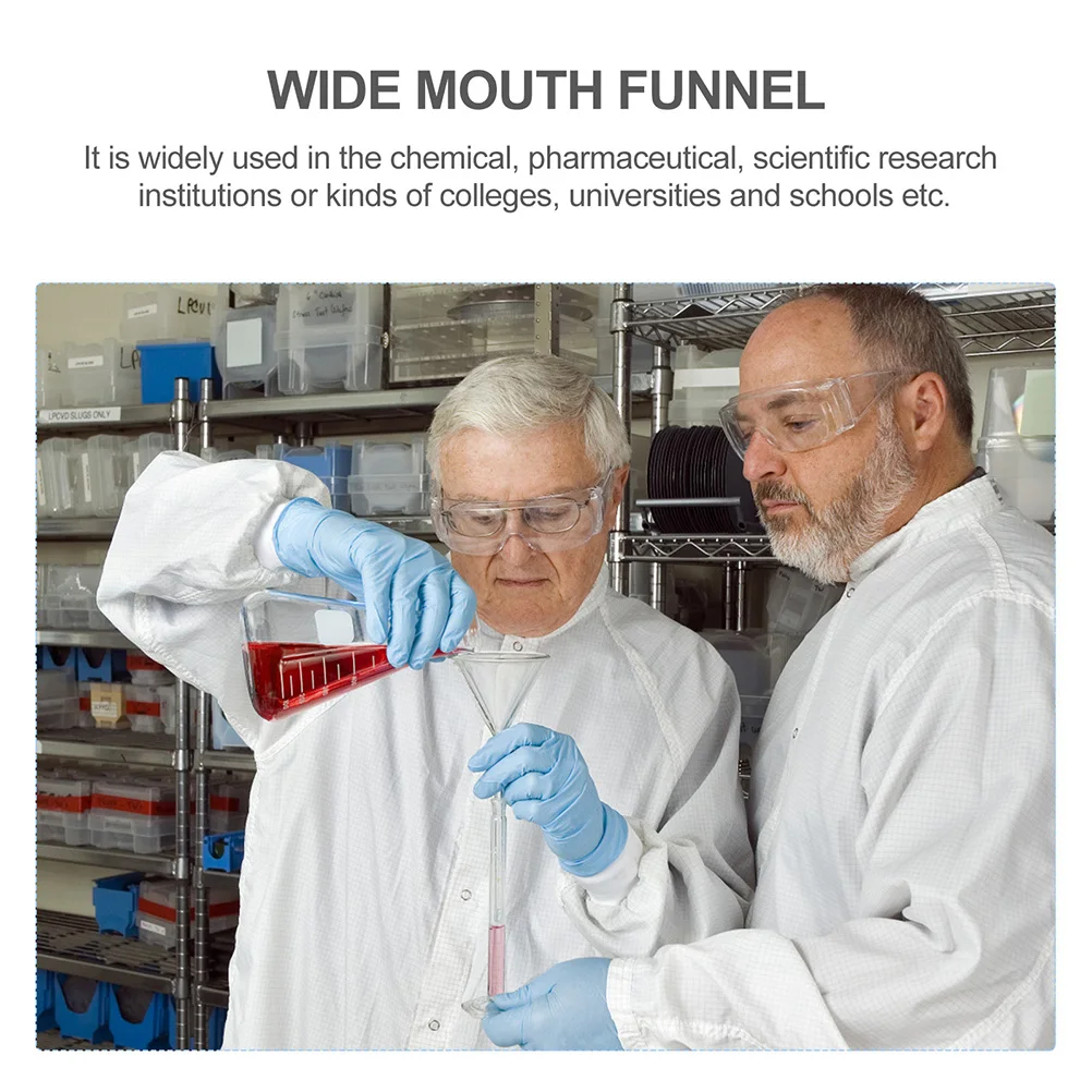 

2 Pcs Plastic Filter Paper Funnel Buchner Filtering Lab Funnels Kit Wide Mouth Laboratory