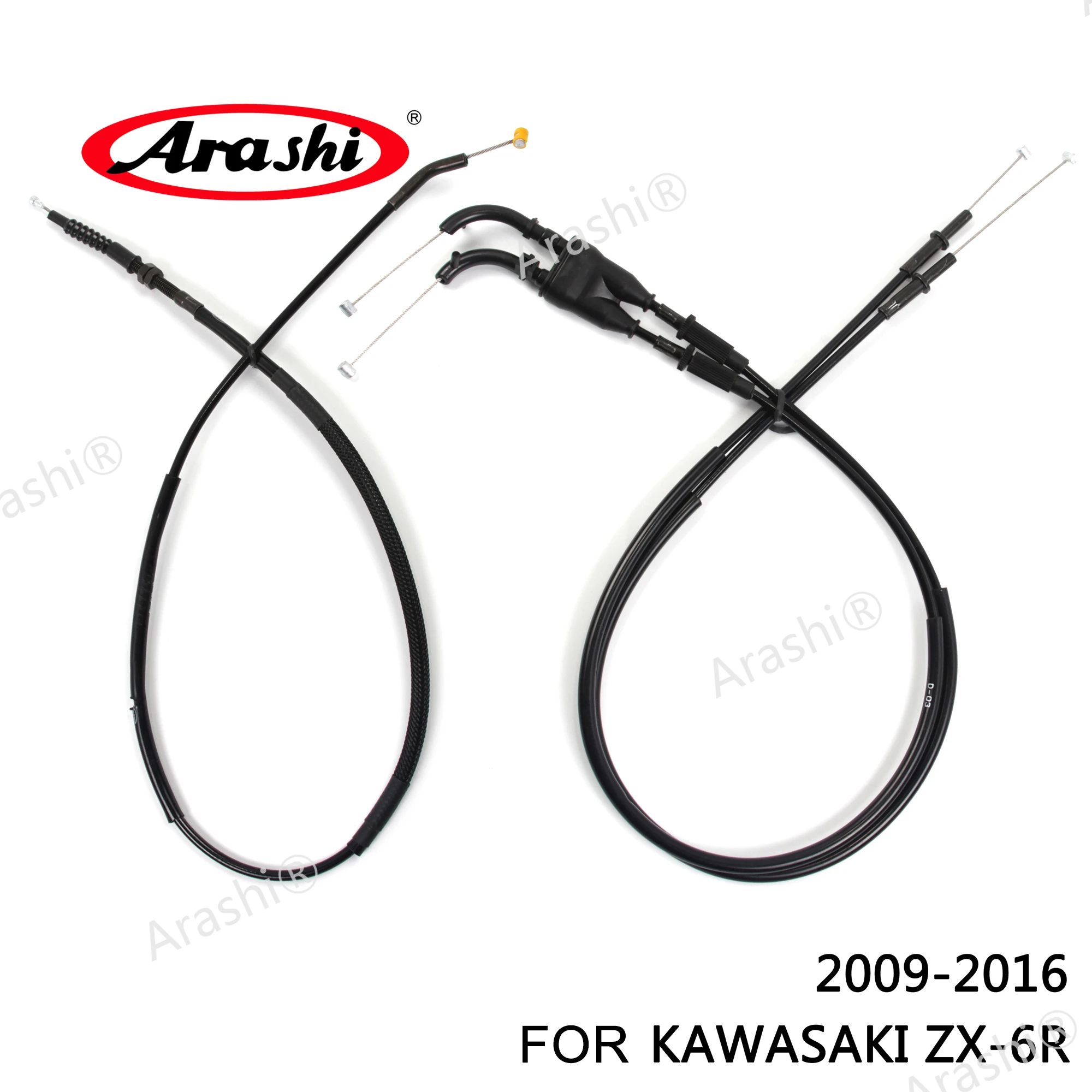 ZX-6R 2009-2016 Throttle Line & Clutch Cable Steel Wire Motorcycle Replacement Accessories For KAWASAKI NINJA ZX6R 2010 2011 12 - view 6