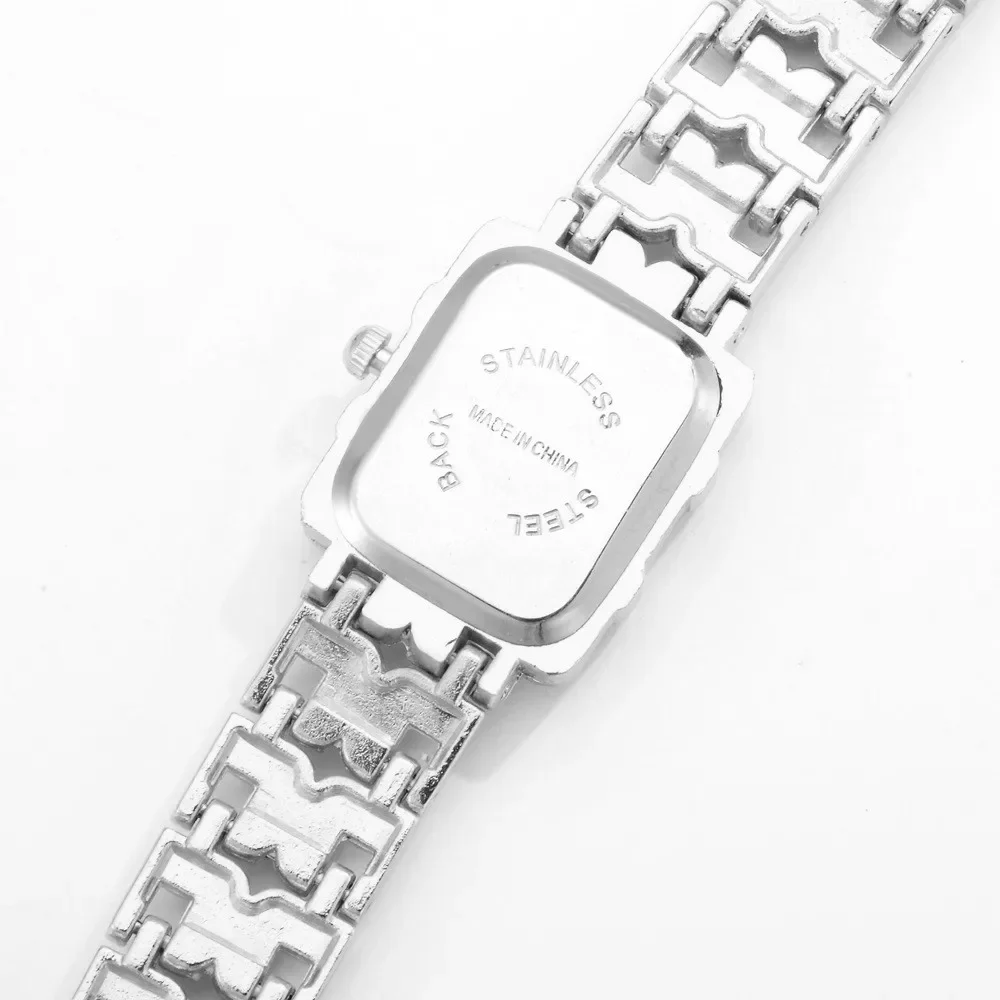 New Exquisite Women Watches Fashion Ladies Quartz Watch Luxury Sliver Metal Bracelet Wristwatch Modern Minimalist Watch