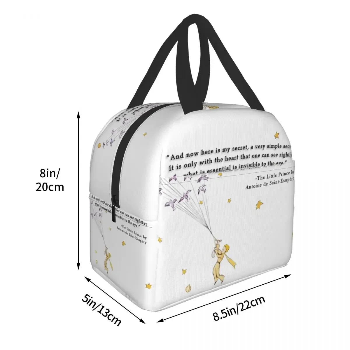 The Little Prince Thermal Insulated Lunch Bag Portable Resuable Lunch Tote for Women Kids School Work Multifunction Food Box