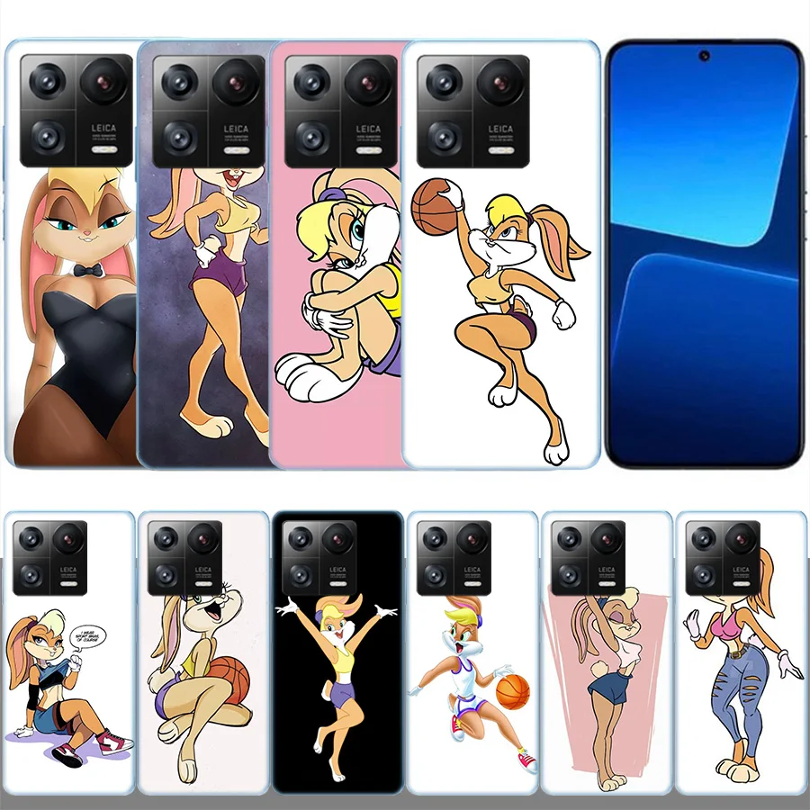 F-Fashion C-Cartoon Bugs B-Bunny Rabbit Clear Luxury For Xiaomi Poco X5 X6 Pro X4 F4 GT X3 F6 F5 F3 F2 F1 M5 M4 M3 Mi Note 10 C