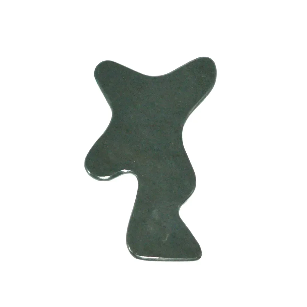 Nephrite Jade Gua Sha Body Tool For Back Handheld Guasha Stone Neck Massager For Shoulder Arm Leg Health Care