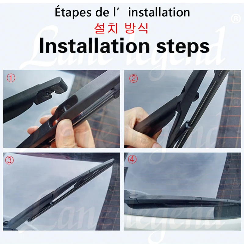 Car Rear Wiper Blade For Ford Mondeo 4 lV Estate 2007 - 2013 Windscreen Windshield Wipers Brushes Cleaning Car Accessories 12"