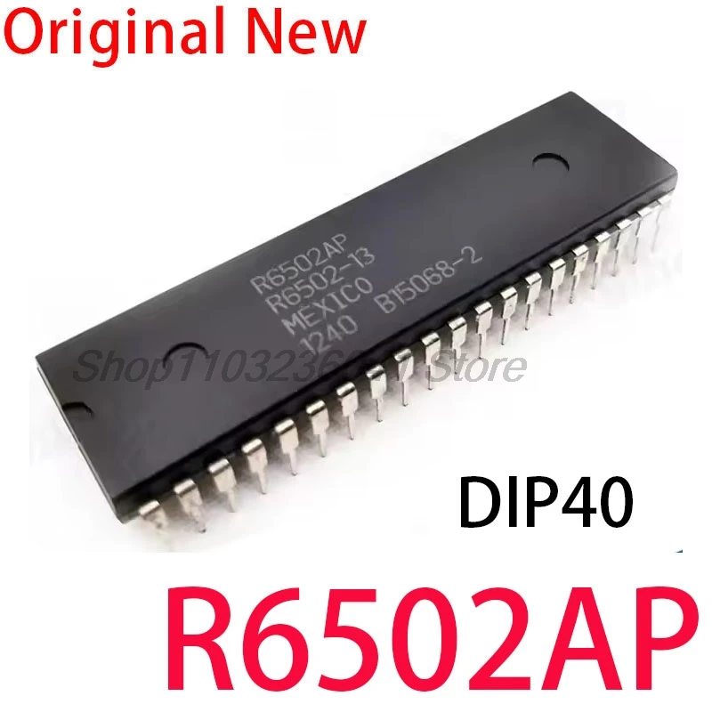 1PCS R6502AP R6502 6502AP DIP40 Original Microprocessor Chip New
