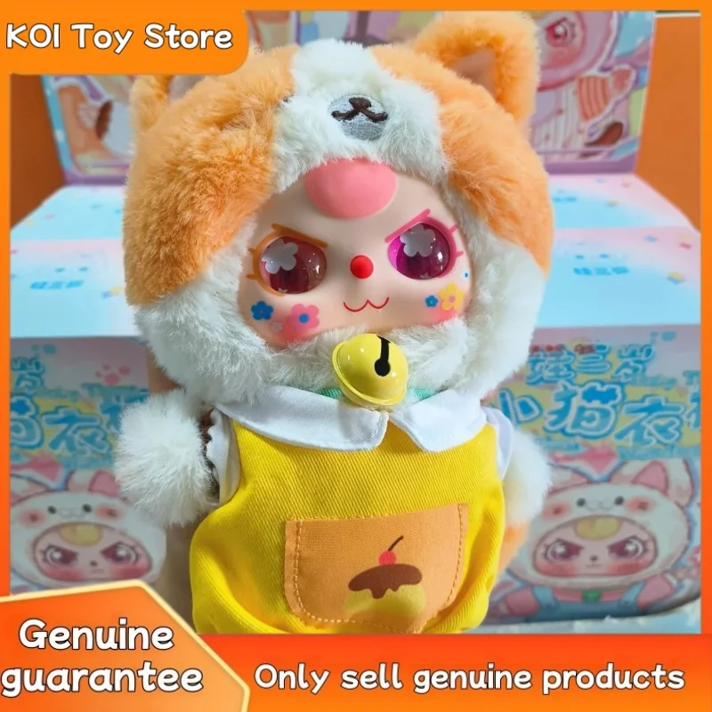 

New Genuine Babythree Original New Release Kitten Wardrobe Plush Vinyl Blind Box Collectible 6pcs/Set Trendy Birthday Gift Doll