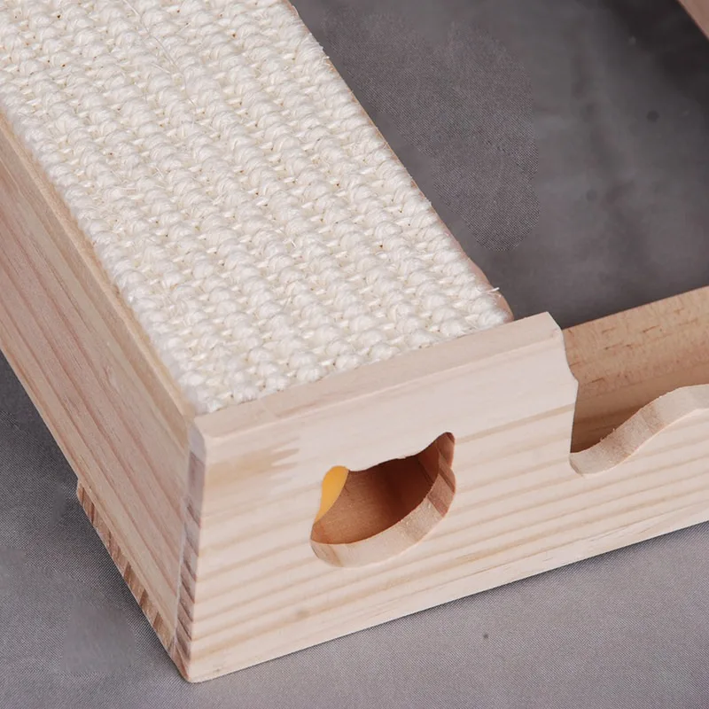 Cat Scratching Board Solid Wood Bantam Cat with Cat Rack Breeding Tool Artifact Wooden Frame Height Increase Pedal Auxiliary