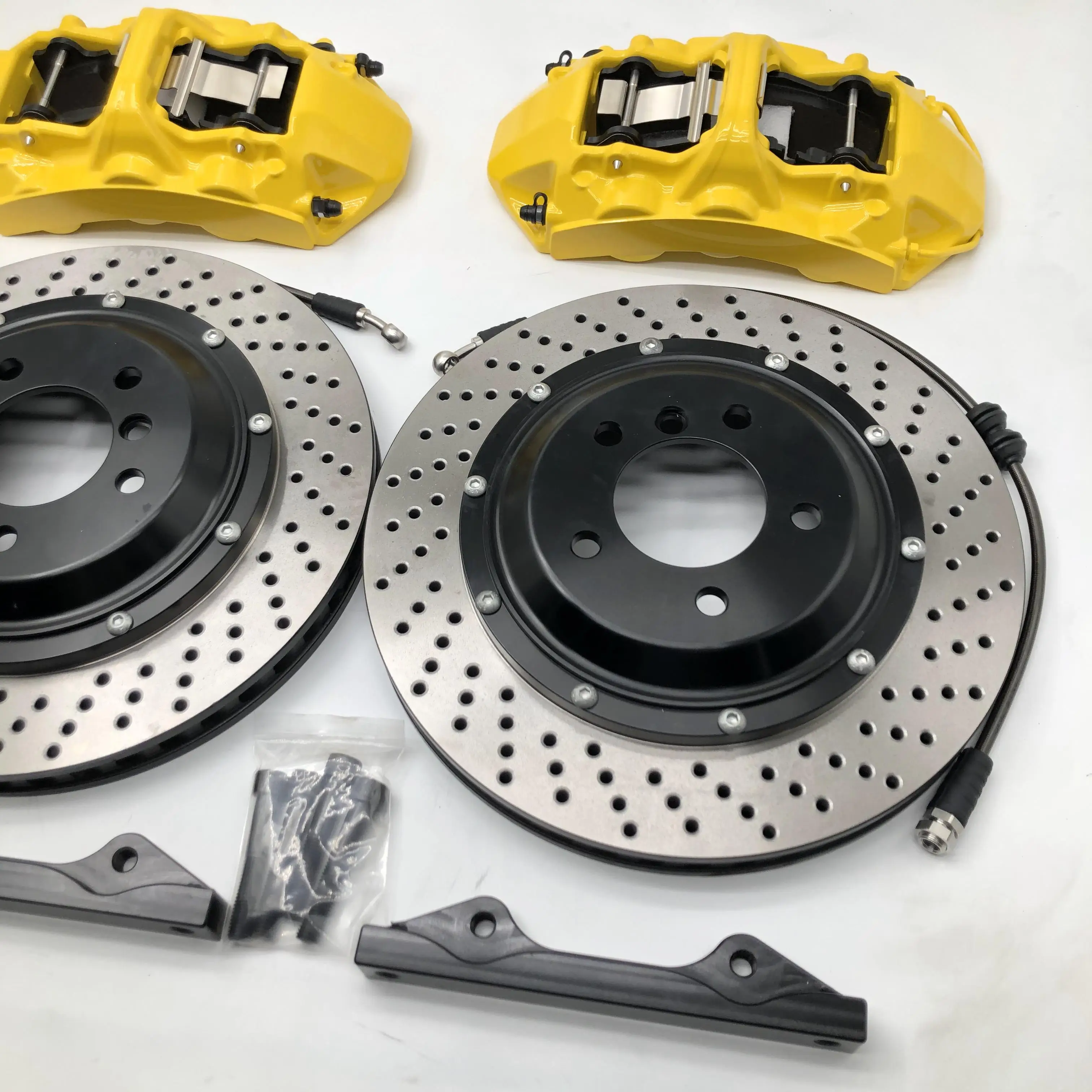 Front Big Brake Kit 6 Piston Caliper With Rotor BBK Brake System For CRV Turbo Prestige