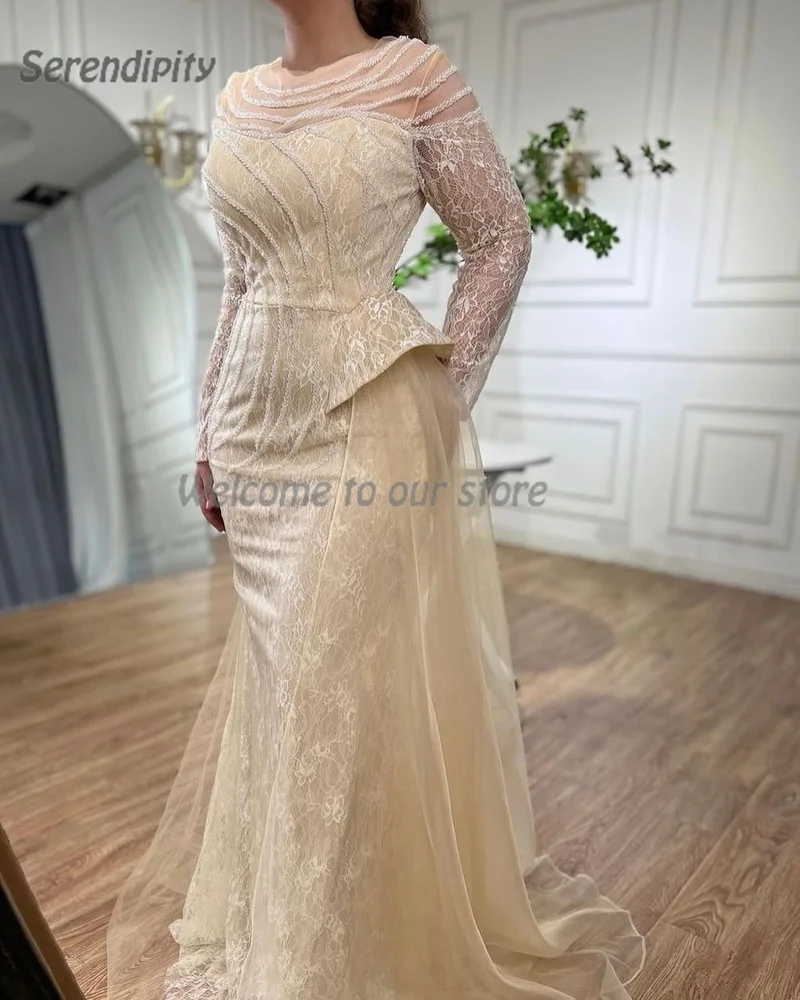 

Serendipity Noble Evening Dress Mermaid فساتين سهرة Elegant Lace Sequined Floor-Length Sheath Prom Gown For Sexy Women 2024