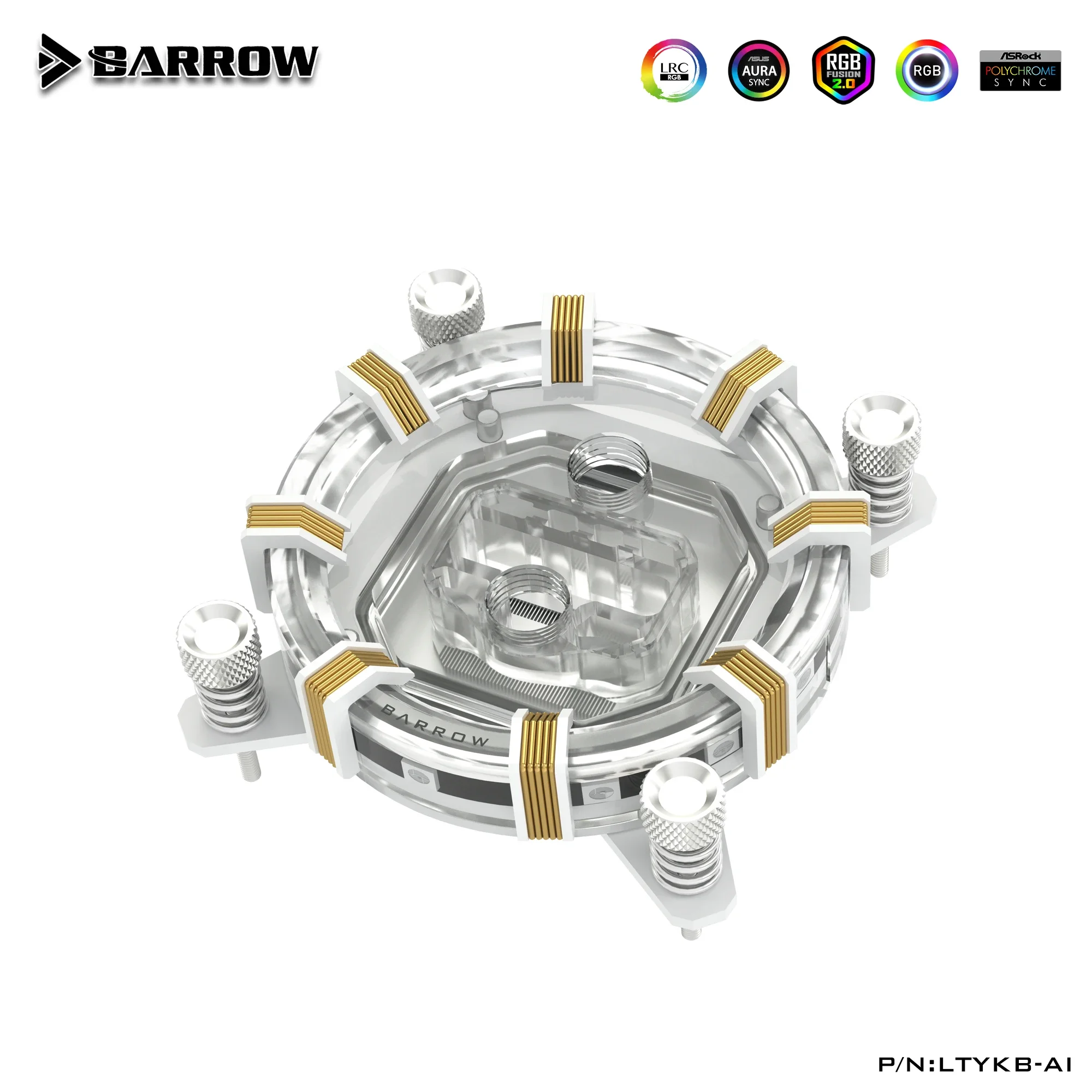 

Barrow CPU Water Block Use for INTEL LGA1150 1151 1155 1200 1700/ X99 2011/ AMD AM3 AM4 AM5 Socket Radiator 5V 3PIN ARGB LTYKB-A