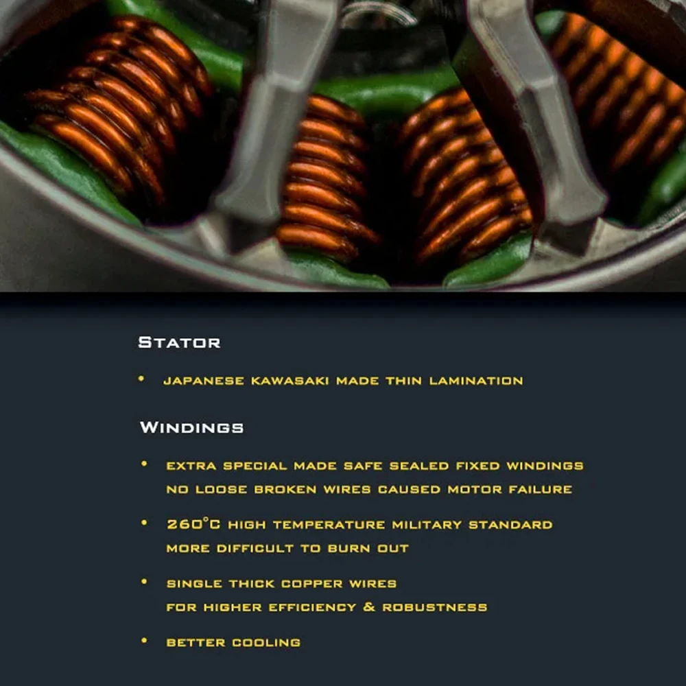 AMAX 2004 المنافسة فرش السيارات Φ5mm 3-6S FPV RC الطائرة بدون طيار رباعية Cine Whoop Cinematic 1650 1850 2050 2200 2850 31000KV #3