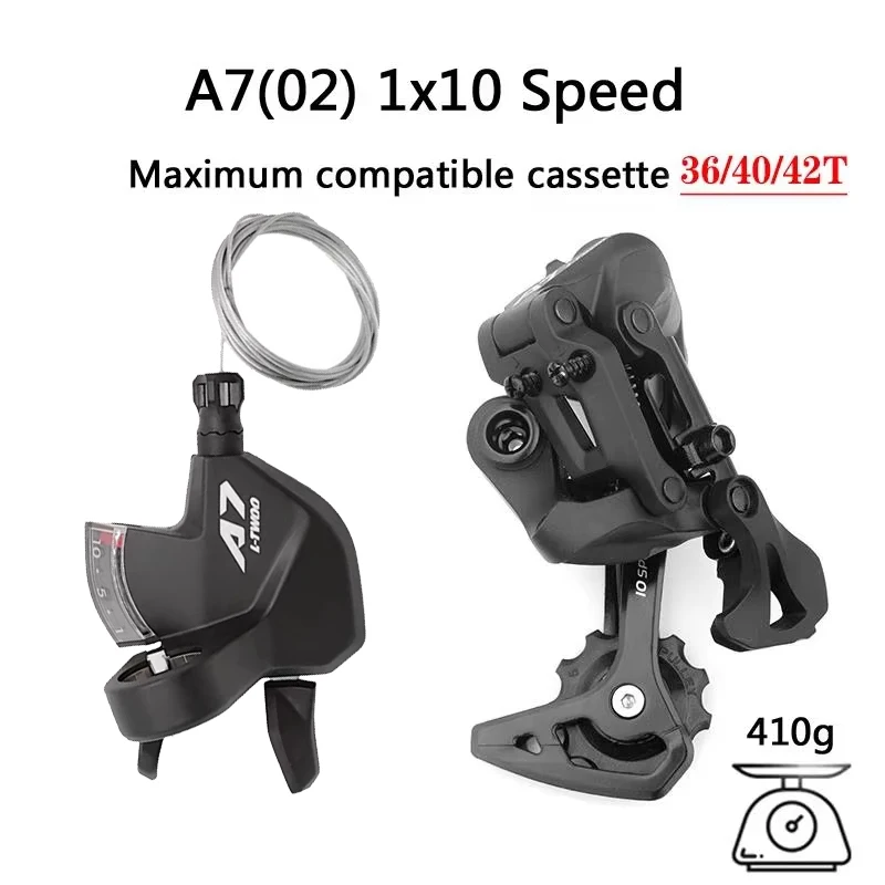 LTWOO A7 1X10 Derailleurs Shift Trigger Rear Derailleur Switches Compatible SRAM M5100 SUNSHINE 36/40/42/46/50T A7 10V Groupset