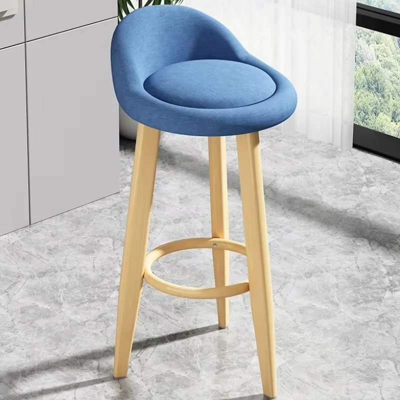 

Роскошные деревянные стильные барные стулья, табурет для кафе, круглые удобные современные барные стулья, скандинавская высокая табуретка Alto, мебель для салона
