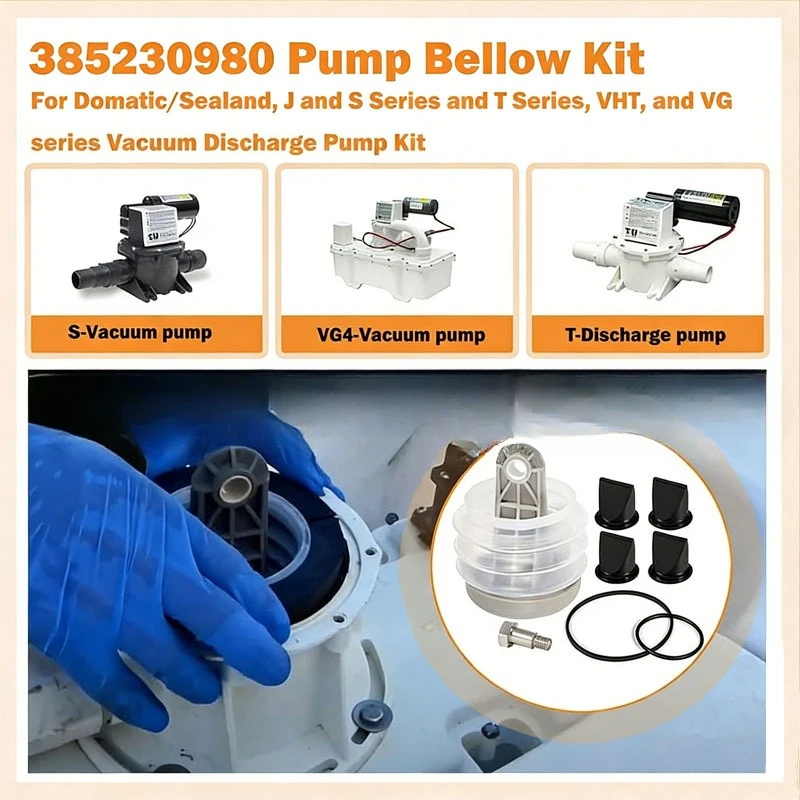 385230980 Vacuum Pump Bellows Kit 385310076 Duckbill Valve 385310151 O-ring