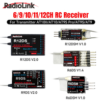 RadioLink RC Receiver R12DS R12DSM R9DS R6DS R6DSM 2.4G 6/9/10/11/12CH Receiver for AT10/AT9S/AT9