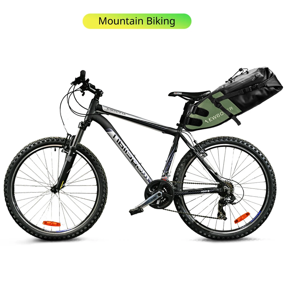 NEWBOLER Fahrrad-Satteltaschen-Stabilisator-Set, wasserdicht, 13 l, großes Fassungsvermögen, stabiler für MTB, Rennrad, passend für Wasserflaschenhalter – Detail 14