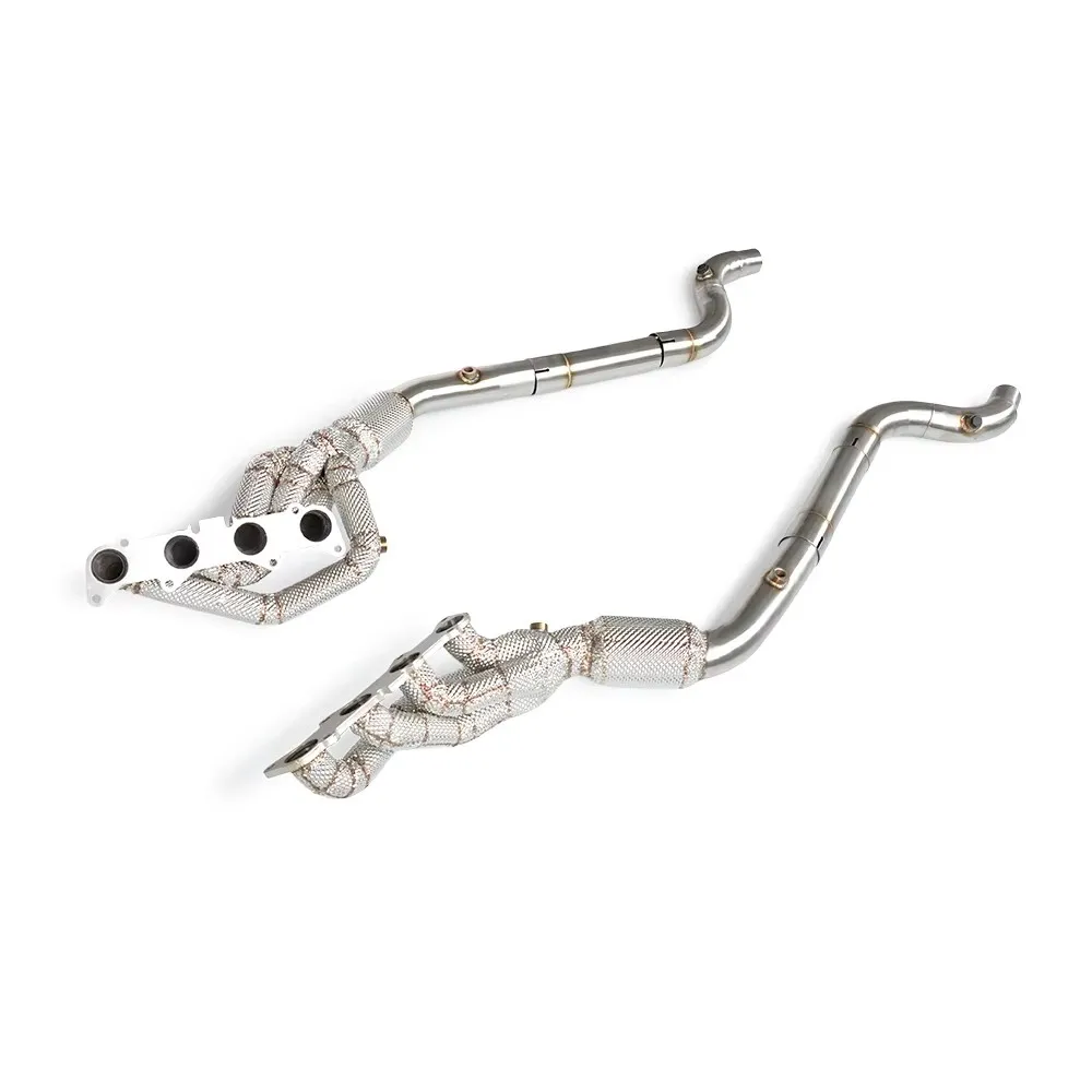 Colectores de Escape Automotrices para Ford Mustang 5.0L 2015-2023, Acero Inoxidable, Tubo de Escape de 200 Celdas, Colector de Rendimiento, Autopartes