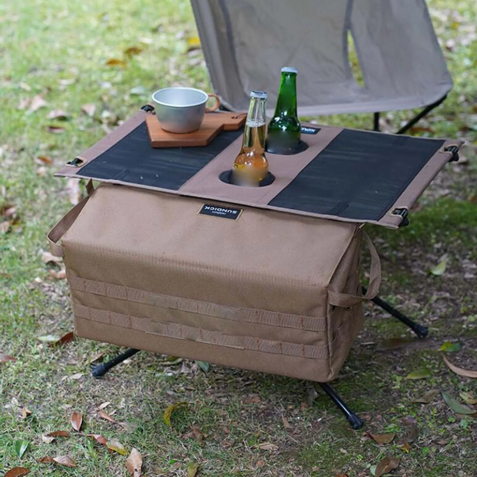 Armrest Side Organizer Outdoor Multi Pockets Camping Table Storage Bag BBQ Picnic Cookware Hanging Camp Equipment Tote