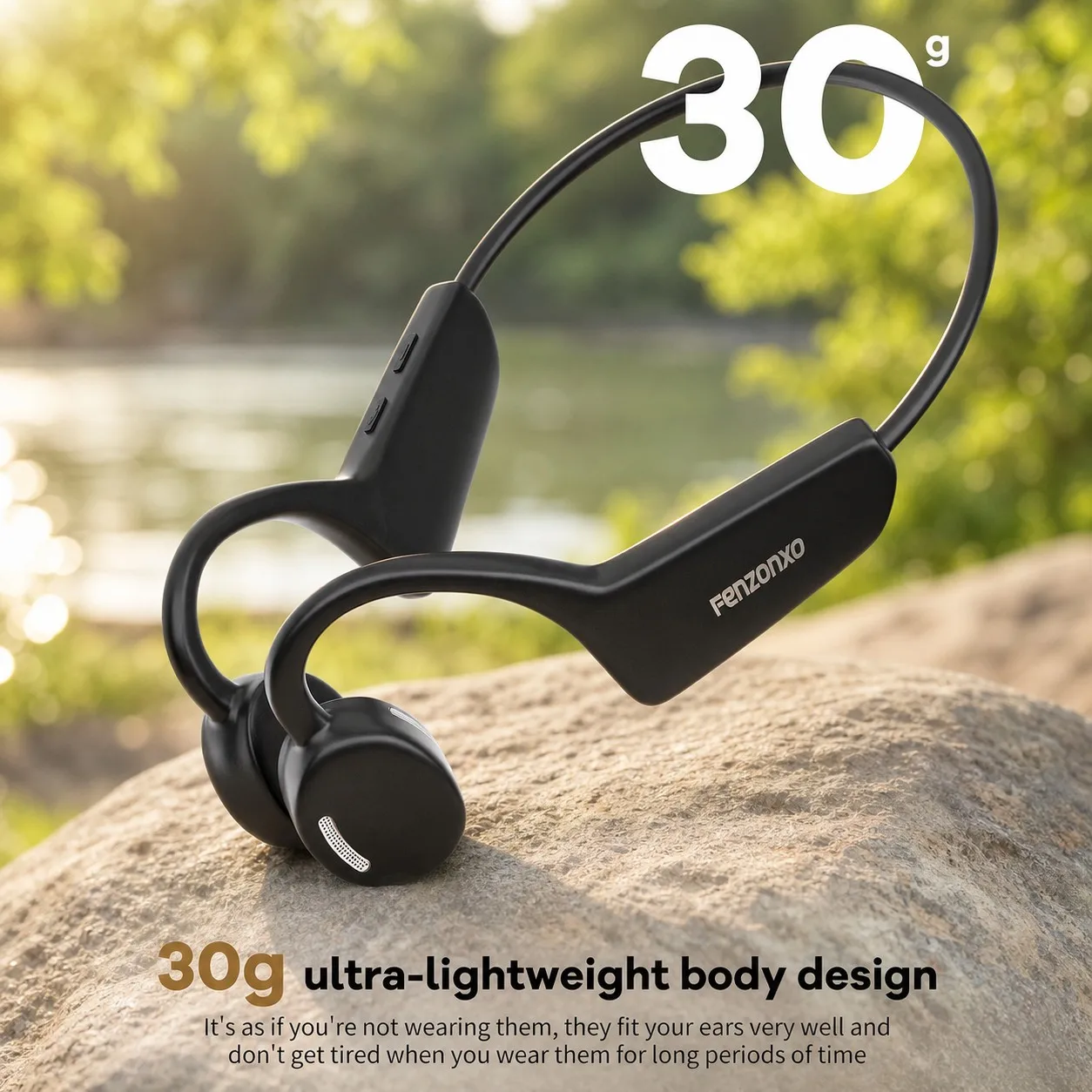 Open Ear Air Conduction Headphones Bluetooth 5.3 Sport Earbuds IPX6 Waterproof 10Hrs Running Cycling