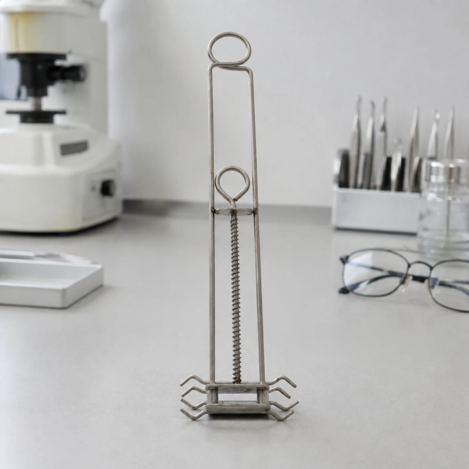 Stainless Steel Lens Dyeing Clamp Slim Frame Eyeglass Lens Dyeing Clamp Compact Professional for Eyewear Technicians