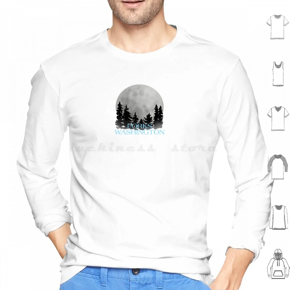 Forks Washington Hoodies Long Sleeve City Of Twilight Vampires Werewolf