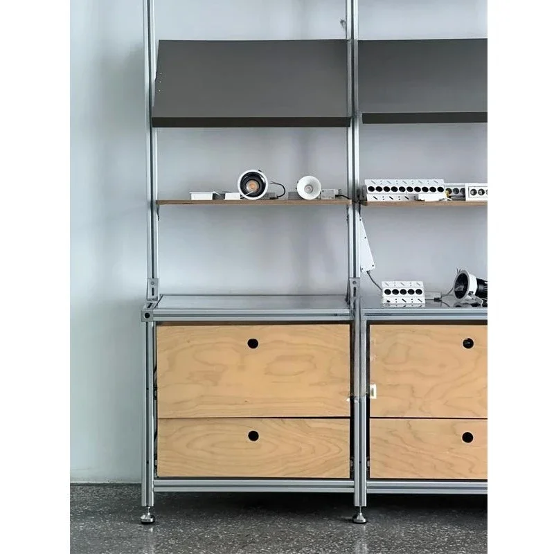 Floor-to-ceiling aluminum profile marine plate glass display cabinet