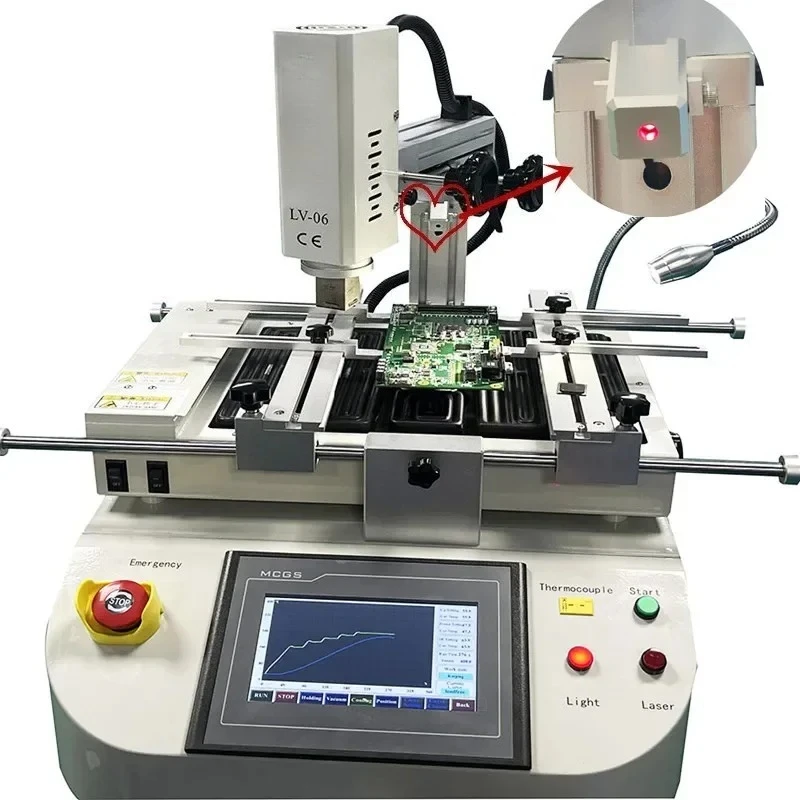 High Efficiency LV-06 Automatic BGA Repair Machine User-friendly Lightweight PCB Welding