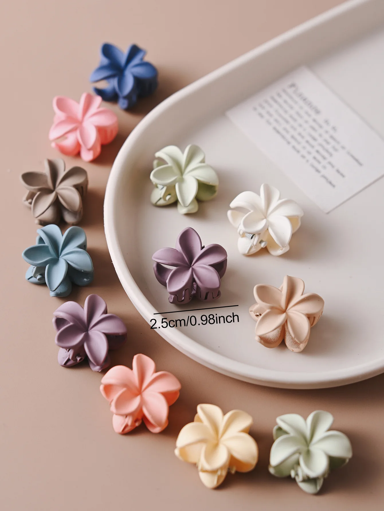 10pcs Fashion Small Hair Claw Clips Sweet Color Mixed Flower Frosted Clips Hairpin Barrette For Women Girl Kids Hair Accessories image 5