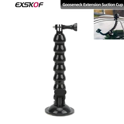 Flexible Gooseneck Suction Cup Action Camera Car Mount Holder For GoPro Hero 13 12 11 10 9 8 DJI Action 5 4 3 Insta360 X5 X4 X3