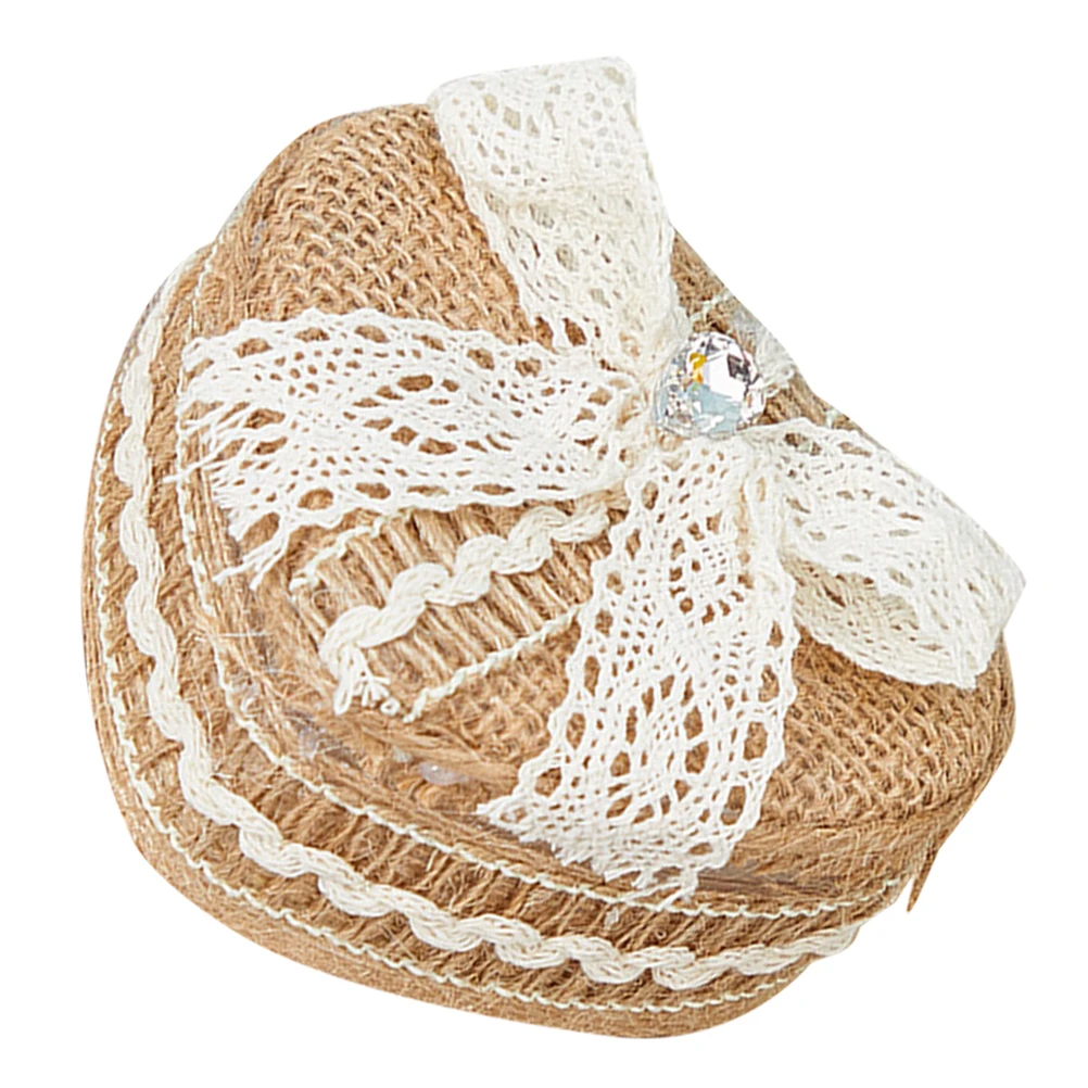 

Heart Shaped Ring Box Portable Jewelry Organizer Travel Small Trinket Khaki Lightweight Mirror Storage Holder Bracelet Earring