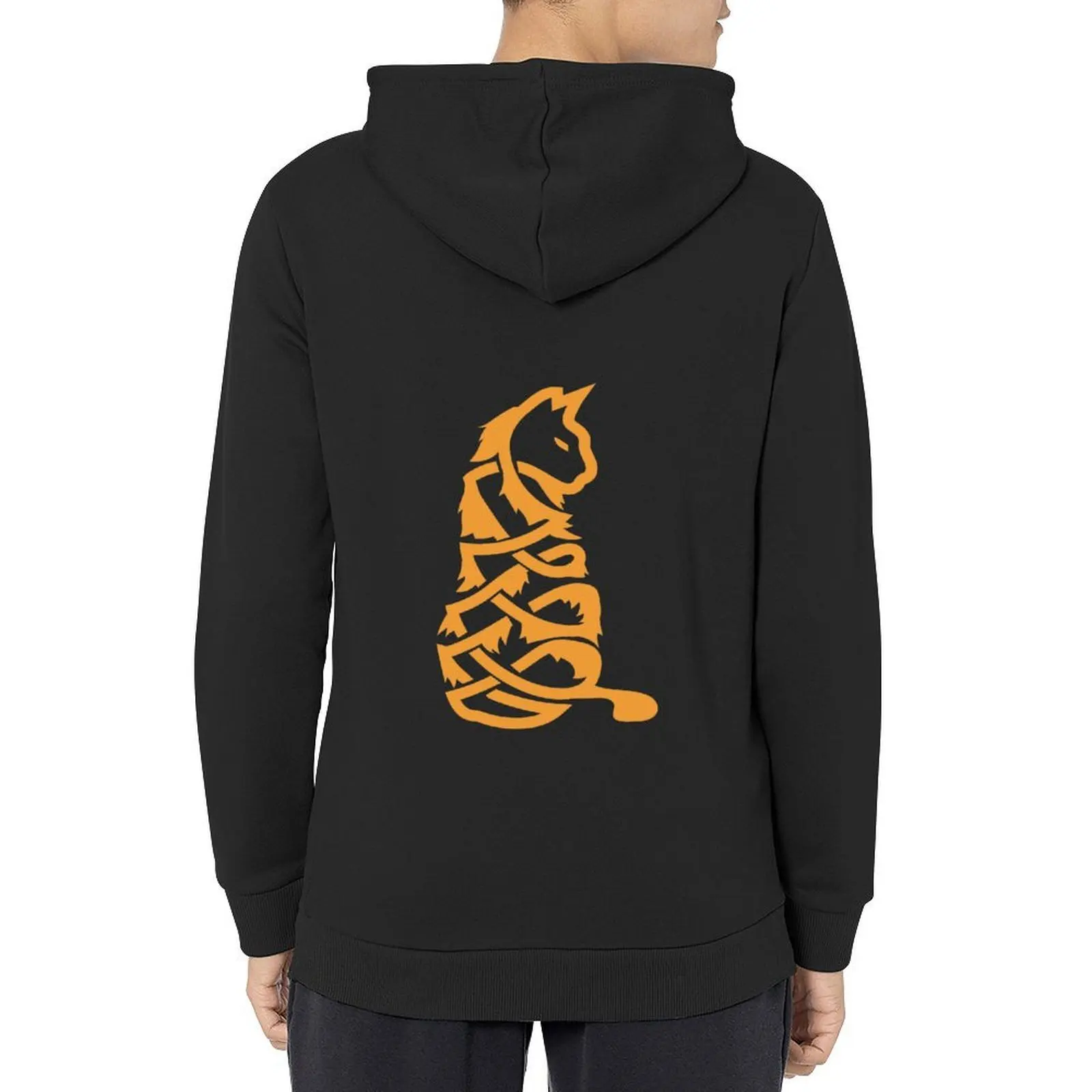 

Celtic Symbol Cat Celtic Knot Gift Idea Hoodie men wear men's clothing men's coat men clothing hoodies for men high quality