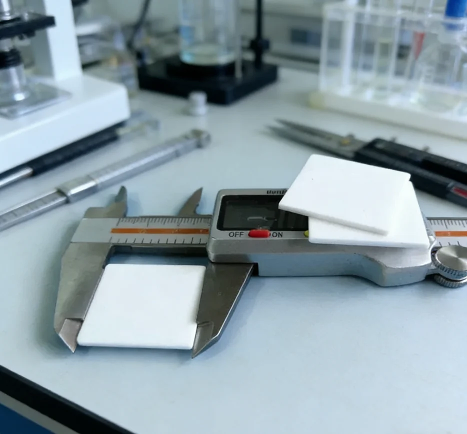 

Customized 31 32mm Alumina Ceramic Sheet Heat Dissipation Non Porous Substrate Tool Parts