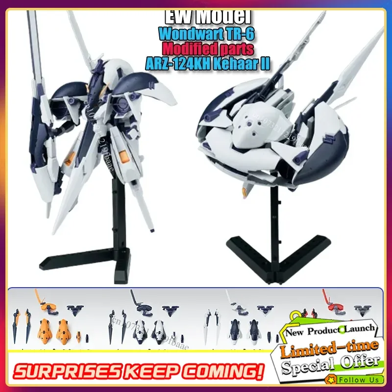 EW AOZ HG 1/144 HGUC TR-6 Wondwart pièces modifiées ARZ-124KH Kehaar II modèle accessoire partie jouet assemblage modèle Kit figurine d'action EW AOZ HG 1/144 HGUC TR-6 Wondwart pièces modifiées ARZ-124KH Kehaar II modèle accessoire partie jouet assemblage modèle Kit figurine d'action