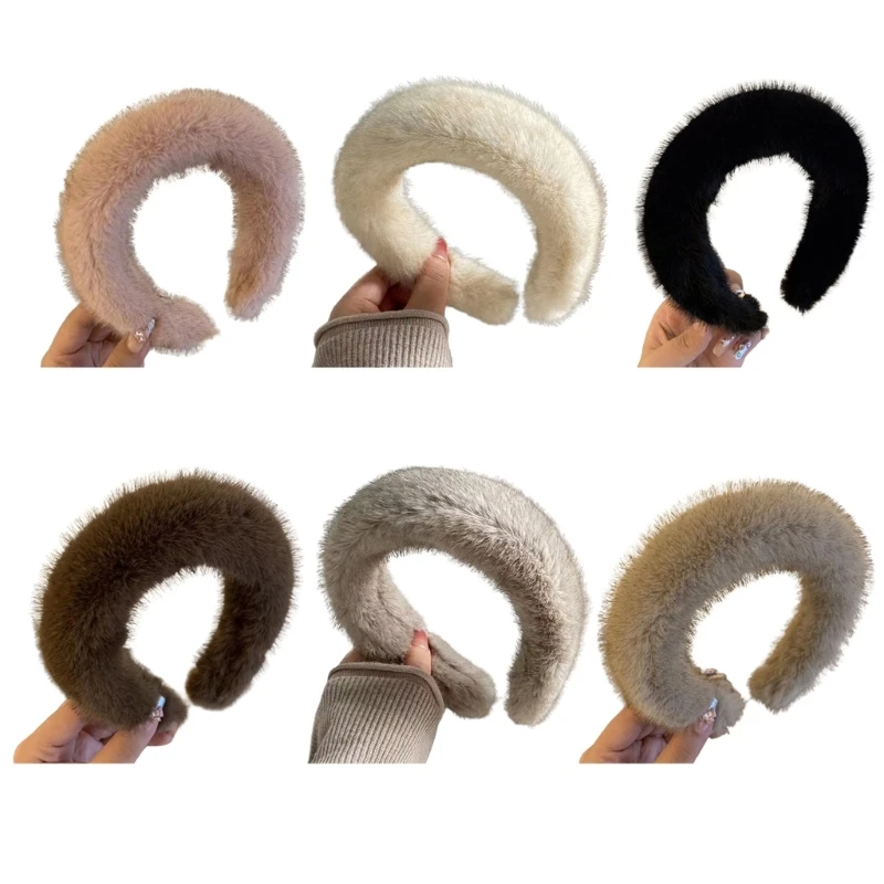 652f Sweet Girls Headsds Woman Wash Face Plush Heards Wide Rid