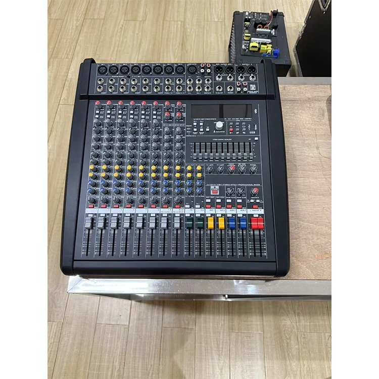 PM800-DS3 8 Channel Dj Professional Audio Mixer with Dual Display for Stage Performance