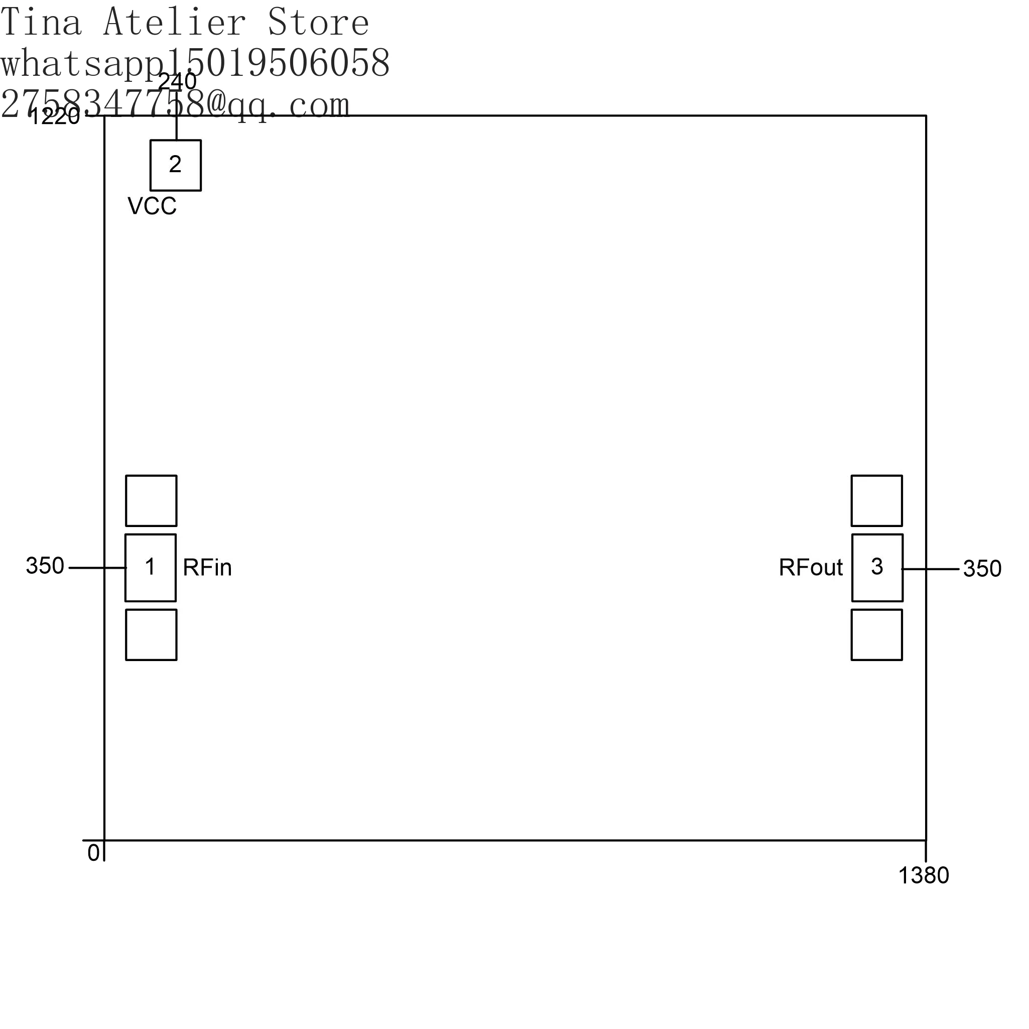Maniron GaAs MMIC Low Noise Amplifier Chip 0.2 -2GHz for Wireless Speak Sound Bars