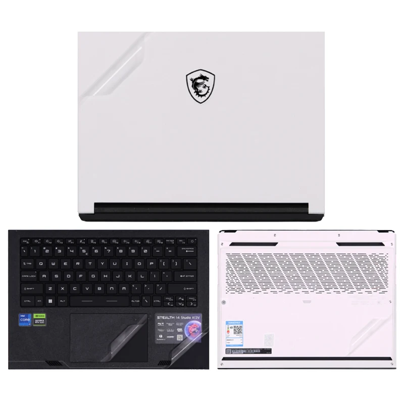 Laptop Stickers for MSI Stealth 14 16 17 Studio A13V 15M B12UE Solid Skin for MSI Stealth 16 Studio A1V 2024 Custom Decal