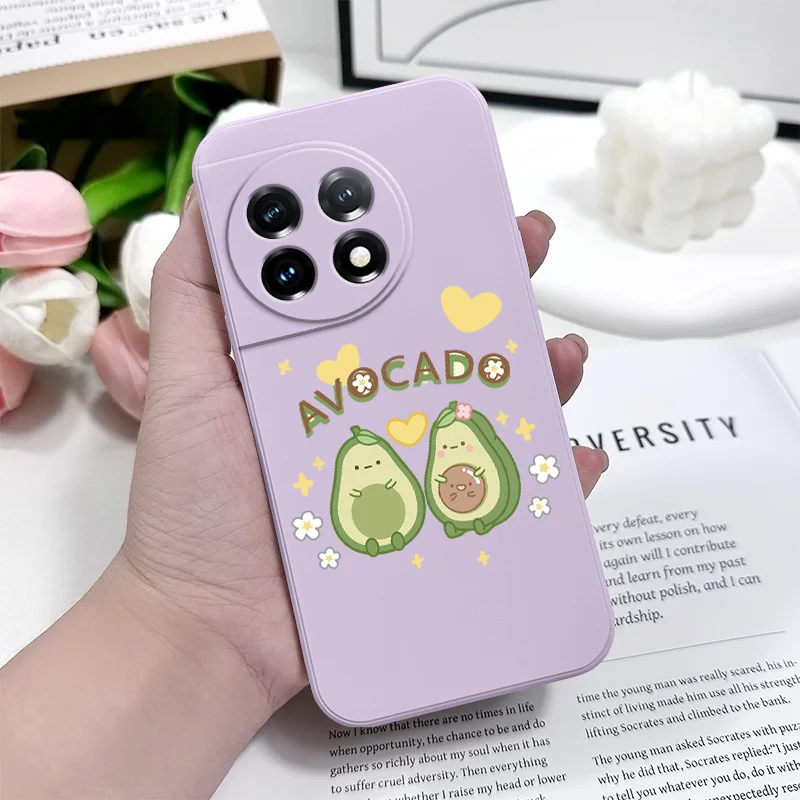 الأفوكادو الطفل جراب هاتف ل Oneplus 13 13R 12 12R 11 11R 10 10R 10T 9R 9RT 9 8T 8 7 7T Pro 5G السائل غطاء سيليكون #4