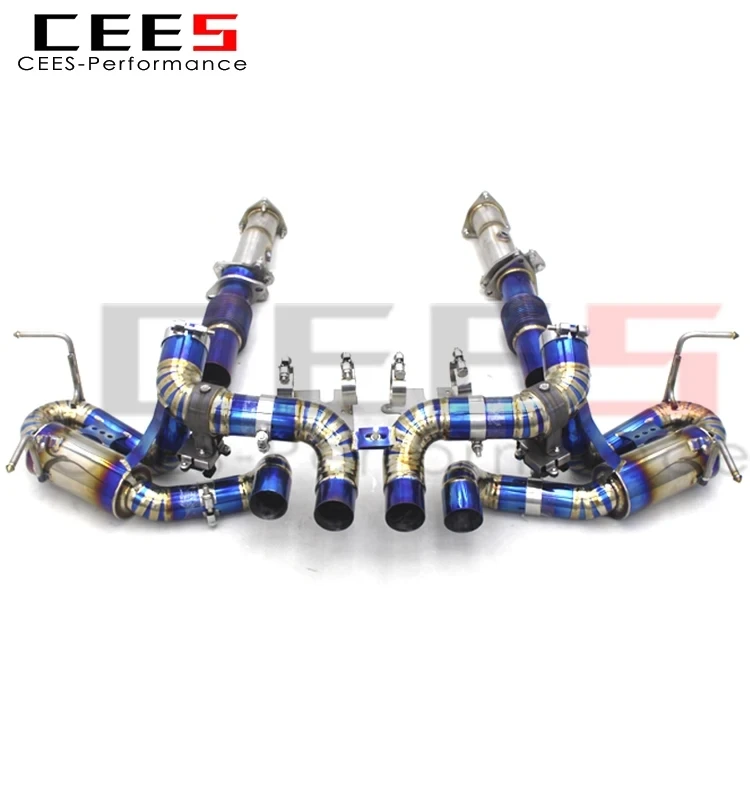 cees Valve Exhaust Pipes for Chevrolet CORVETTE C8 Z06 2019-2024 Stainless Steel 3 Inch Pipe Catback Exhaust System Assembly