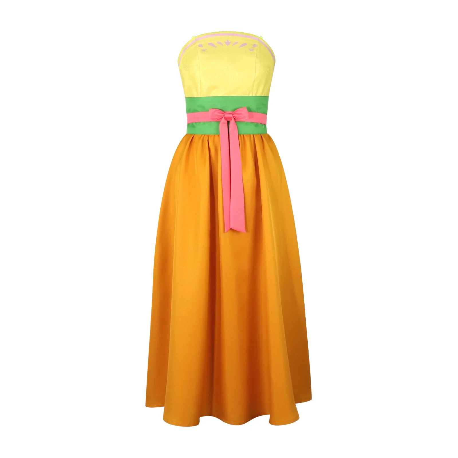 

Anime Apothecary Diaries Maomao Orange Hanfu Dress Cosplay Costume Ancient Chinese Dress Dance Clothing
