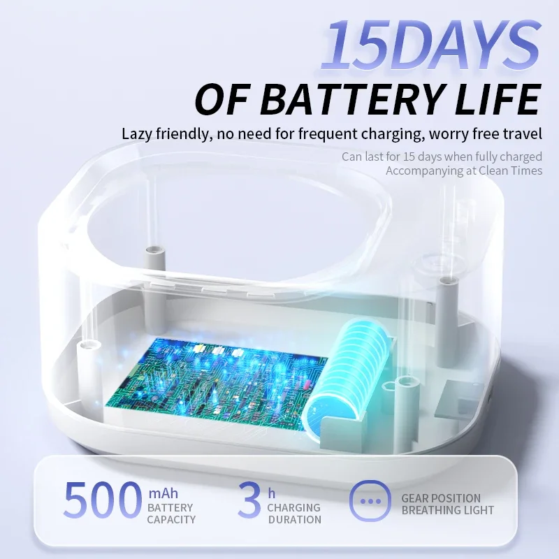 Portable Ultrasonic Cleaning Machine Orthodontic Invisible Braces Retainer Denture Cleaner Jewelry Cleaning Artifact Household