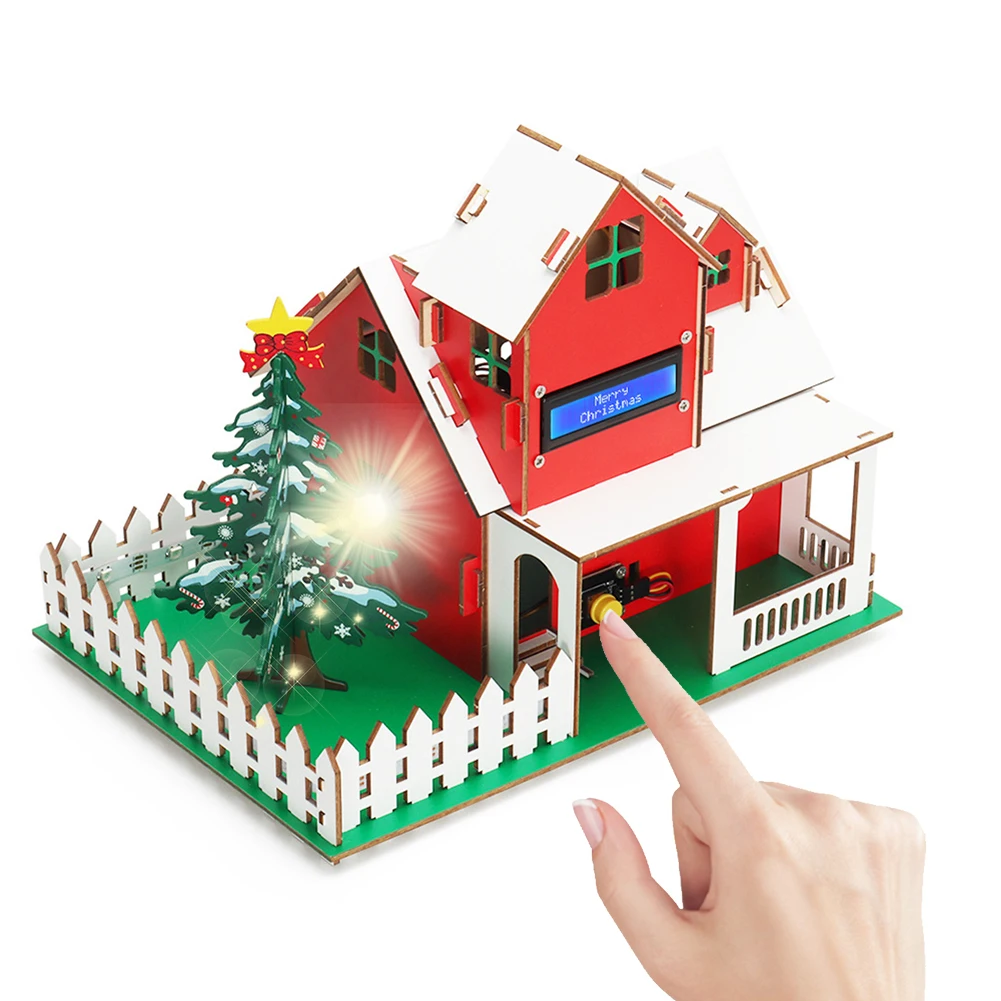 

Programming Christmas Hut Kit Compatible with Arduino Programming Educational DIY Electronics Kit Electronics Home Automation