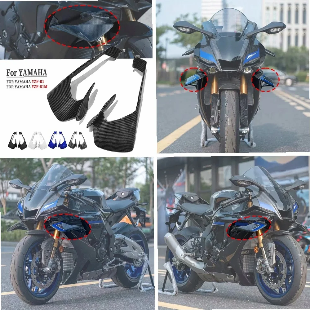 

For Yamaha YZF-R1 Aerodynamic Wing Kit, Carbon Fiber Winglet Spoiler Fairing for 2020-2025 R1 R1M