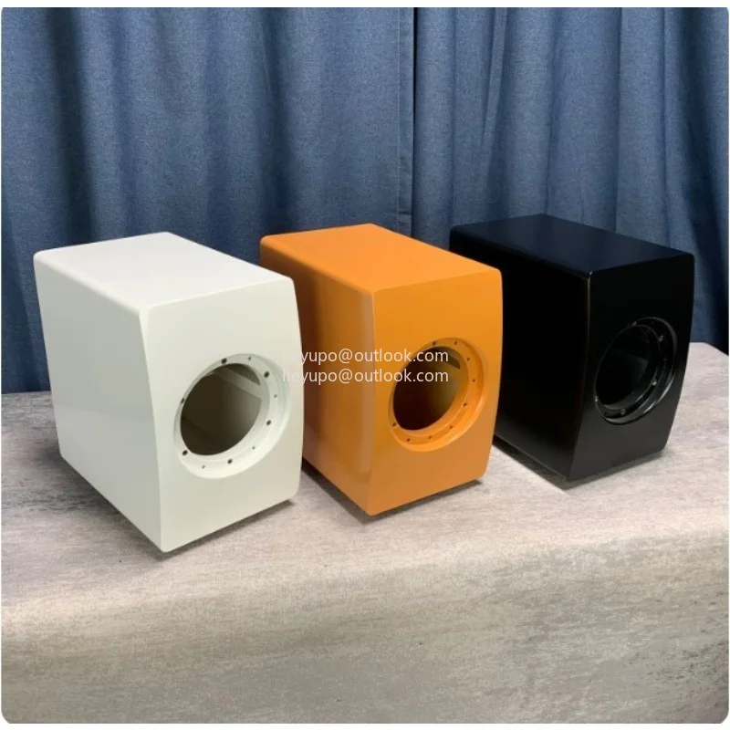 Pair of Empty Boxes, 4 Inch 5-inch Arc Bookshelf Speaker Full Range Coaxial, Birch Splint, Excluding Stereo