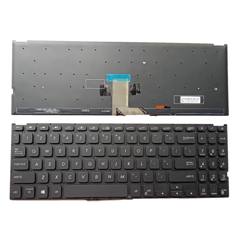 

LL+ New for Asus Vivobook F512J F512JA X512J X512JA X512JP Keyboard US Backlit